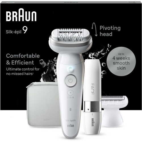 Braun Silk·épil 9-341 - Epilator - Nat en droog gebruik - Inclusief scheerkop en trimmer Tweedehands