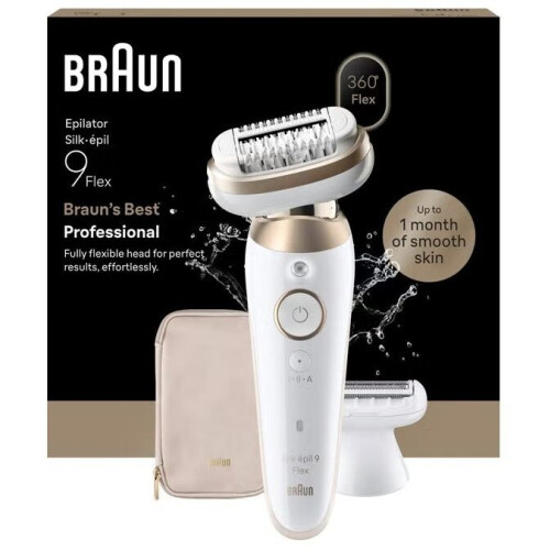 Braun Silk·épil 9 Flex 9-060 3D - Epilator - Douchebestendig - Wit