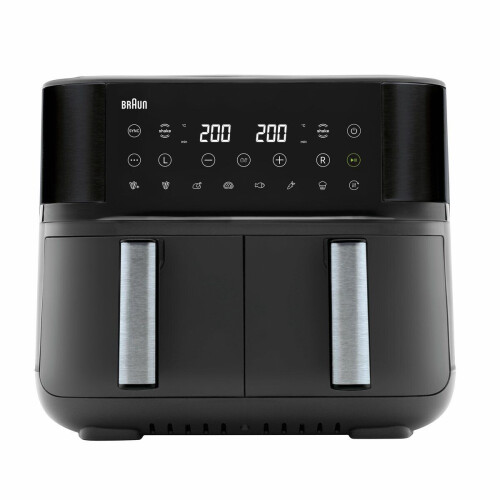 Braun TwinCook 3 TD3030 - Dubbele Airfryer - 8L 2x4L Vaatwasbestendige Lades - Zwart Tweedehands