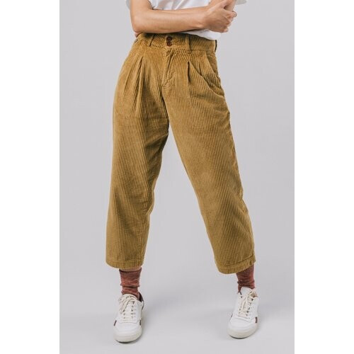 Brava Fabrics dames vegan Broek Corduroy Camel Tweedehands