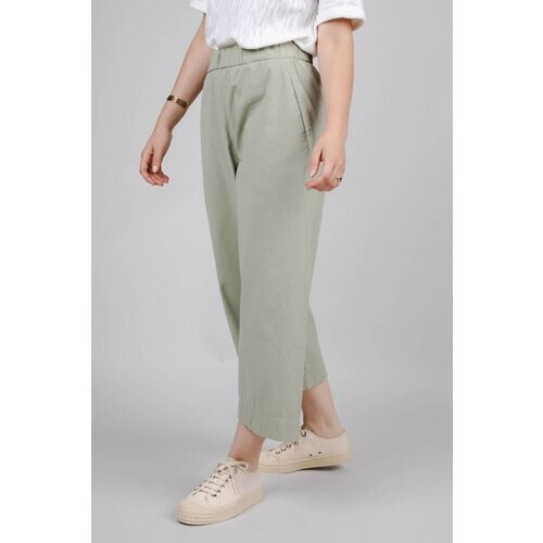 Brava Fabrics dames vegan Broek Picknick Oversized Kakhi Groen Tweedehands