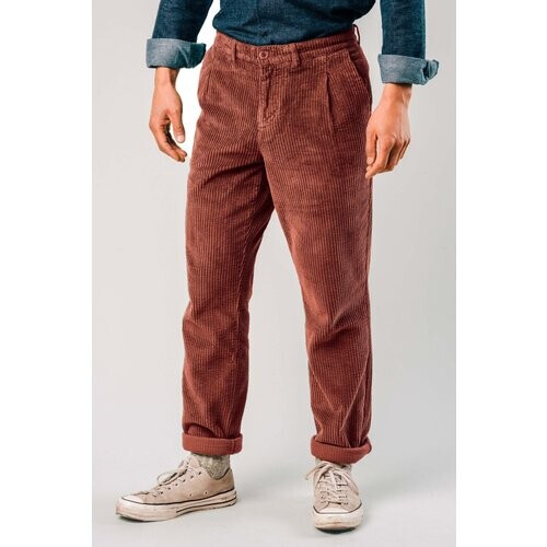 Brava Fabrics mannen vegan Corduroy Geplooide Chino Koper Tweedehands