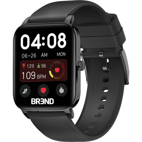BREND BR-2223 - Smartwatch - Stappenteller Hartslagmeter Bloeddrukmeter - Zwart