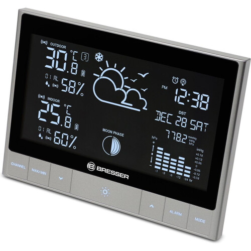 Bresser ClimateTemp NDH - Weerstation - Groot LCD-display - Draadloze buitensensor