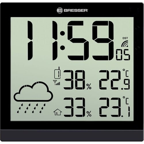 Bresser Lcd Weather-Clock Temeotrend Jc Zwart Tweedehands