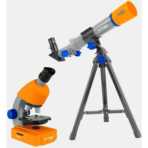 Bresser Microscoop Set 300X-1200X Junior Middengrijs Tweedehands