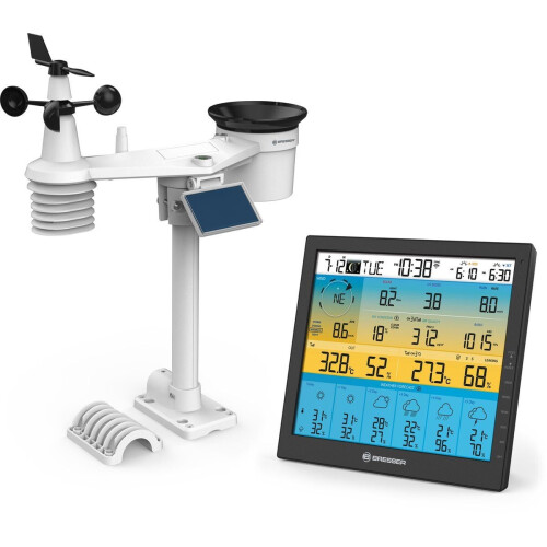 Bresser 4CAST PRO - Weerstation - WLAN - Vorstalarm - 7-in-1 Buitensensor