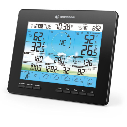 Bresser Weerstation - Basisscherm - Temperatuur- en luchtvochtigheidsmeting - Zonder sensor Tweedehands