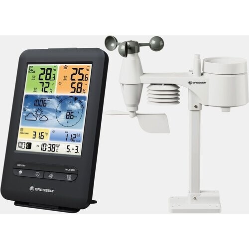 Bresser Wifi Colour Weather Center 5-In-1 V Zwart Tweedehands