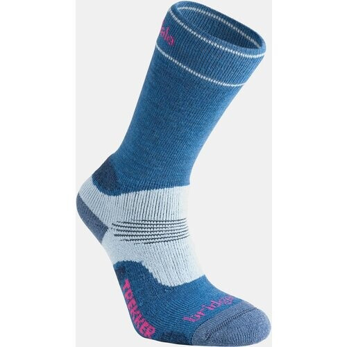 Bridgedale Midweight Merino Endurance Sok Dames Middenblauw/Lichtblauw Tweedehands