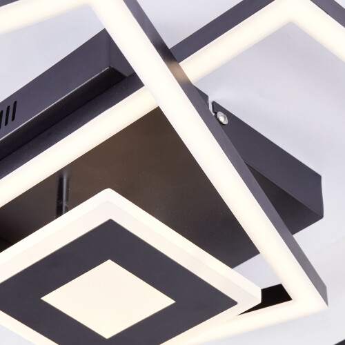 Brilliant Bray - Plafondlamp - LED 22W 3000K - Zwart Tweedehands