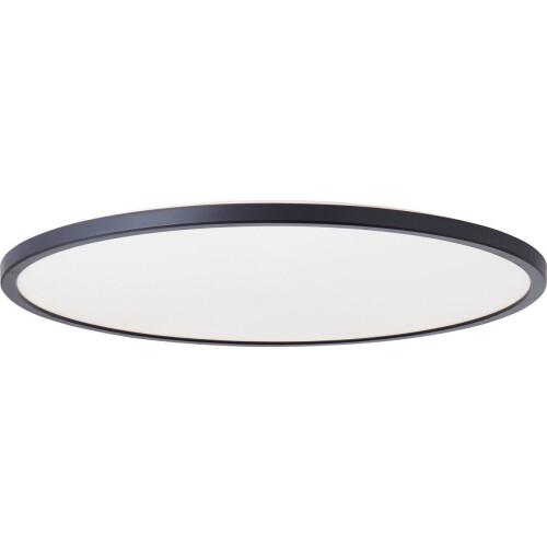 Brilliant Brennan - Plafondlamp - LED 35W 4000K 3-step dimmer IP44 - Zwart/Wit Tweedehands