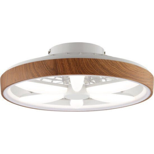 Brilliant Gaiano - Plafondventilator - LED 48W - Dimbaar - Timer - Afstandsbediening - Wit en RGB kleuren - Hout Tweedehands