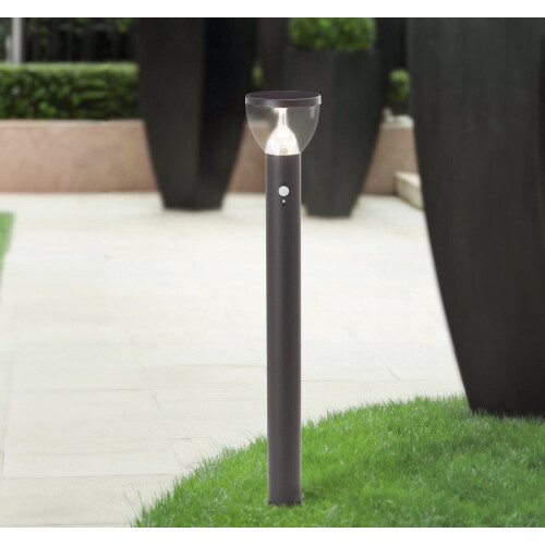 Brilliant Tulip - LED buitenvloerlamp - Solar 430 lm met bewegingsmelder - Zwart