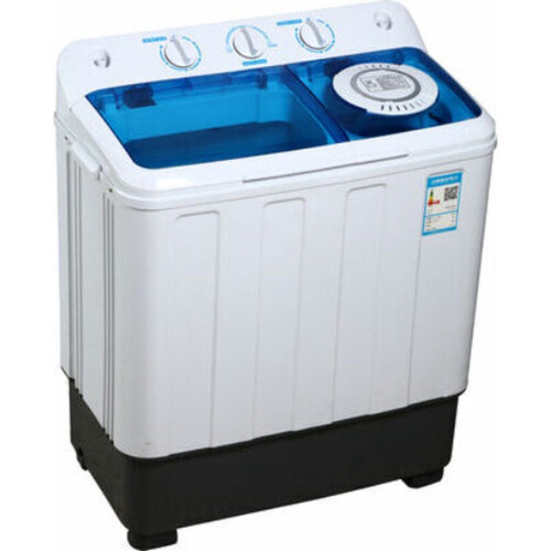 Brock WM6002WH - Camping wasmachine - 6,8Kg was - 5,0Kg centrifuge capaciteit - Blauw/Wit/Zwart