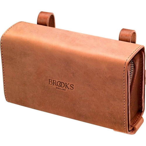 Brooks D-Shaped zadeltas TB2767AB - 2-delige tas - H11xB16,5xD5cm - licht bruin