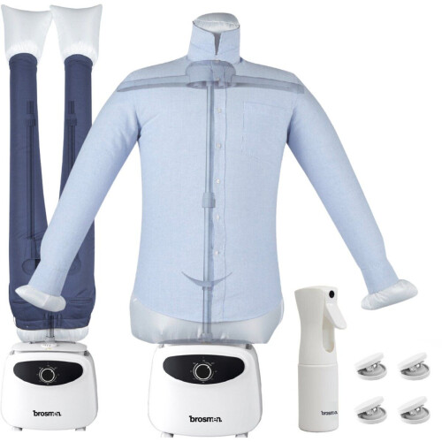 Brosmen Smooth Air - Strijkpop voor hemden en broeken - 1200W - Inclusief Spray Fles