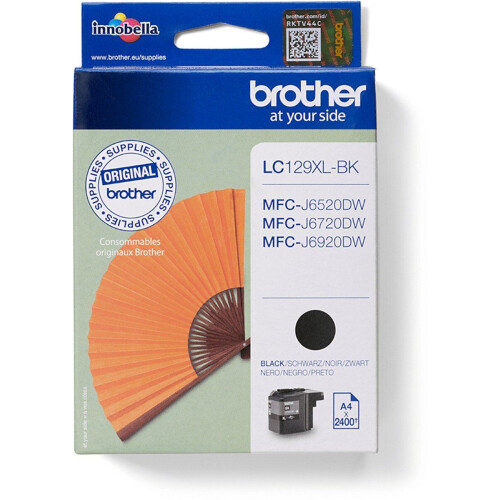 Brother LC-129XLBK - Inktcartridge - 2400 pagina's - Zwart Tweedehands