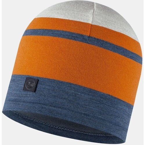 Buff Merino Move Steel Blue Muts Blauw/Oranje Tweedehands