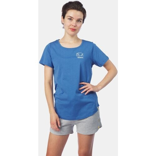 Buitenmens Elements SS T-shirt Dress Blue / Water Tweedehands
