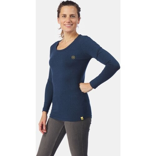 Buitenmens Longsleeve Top Dames Blauw Tweedehands