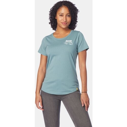 Buitenmens Lustrum T-shirt Dames Lichtblauw Tweedehands
