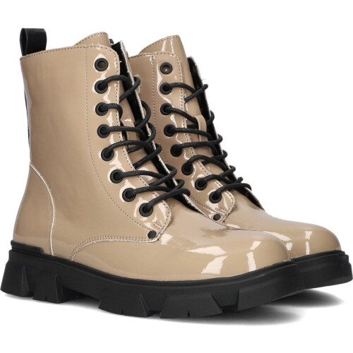 Bullboxer AAF504F6S - Veterboots - Lakleer - Taupe - Maat 37 Tweedehands