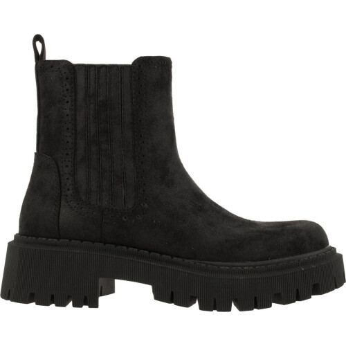 Bullboxer Ankle Boot - Enkellaarzen - PU - Plateauhoogte 3,5 cm - Hakhoogte 4,5 cm - Zwart - 40 Tweedehands