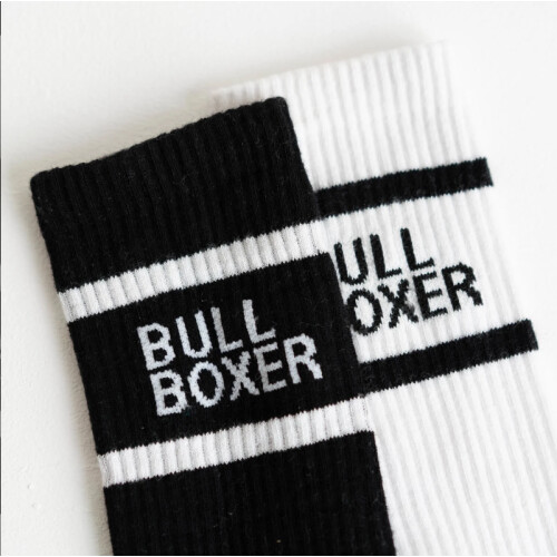 Bullboxer Heren Sokken - 2-Pack - Maat 35-38 - Wit/Zwart (2 stuks) Tweedehands