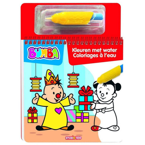Bumba - Kleuren met water - Kleurboek en waterpen - Multi kleuren Tweedehands
