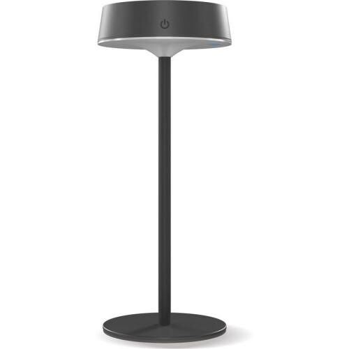 Calex Parma Solar Tafellamp - Zonne-energie & USB-C Oplaadbaar - Dimbaar - Zwart