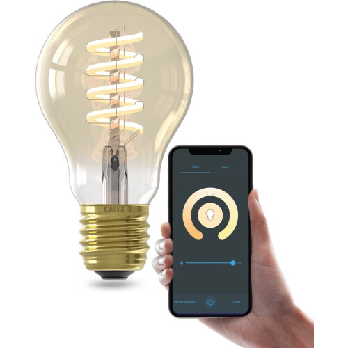 Calex Smart Filament LED Lamp - E27 - Slimme Verlichting - Warm Wit Licht - Goud Tweedehands