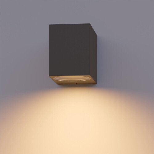 Calex Wandlamp Downlight Sanremo - GU10 - IP54 Water- en Stofbestendig - Antraciet