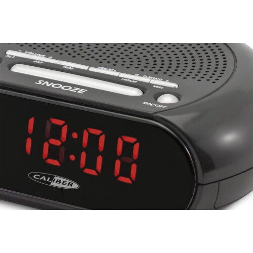Caliber HCG004 - Wekkerradio - Dual Alarm Snooze Slaap Timer - Zwart Tweedehands