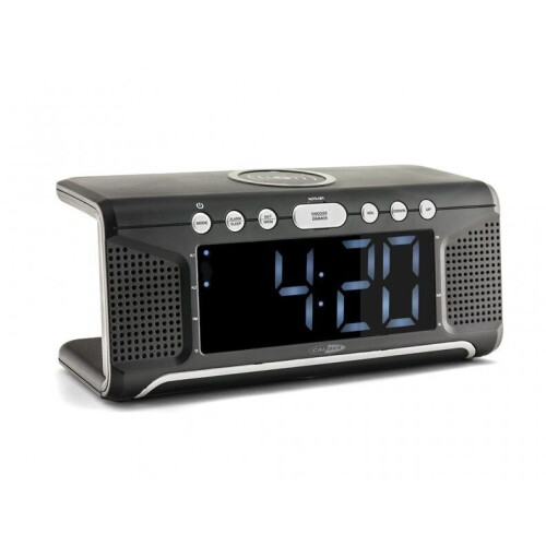 Caliber HCG008Q - Digitale Wekkerradio - Draadloze Oplader FM-Radio - Wit