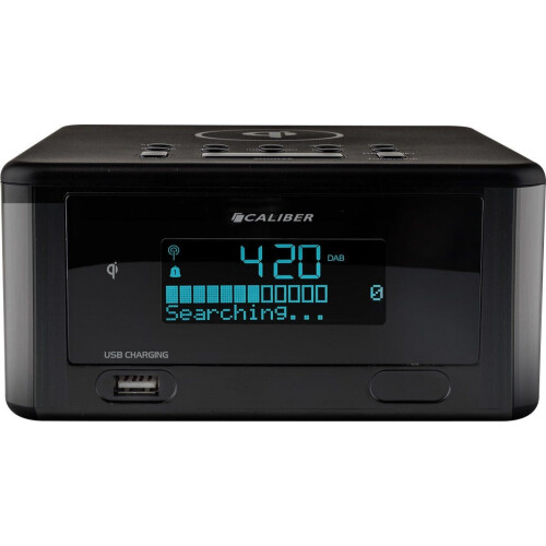 Caliber HCG010QIDAB-BT - Wekkerradio - Bluetooth draadloze oplader DAB+ - Zwart