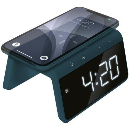 Caliber HCG019QI-PB - Digitale wekker - Draadloos opladen met USB-poort - Diverse kleuren Tweedehands