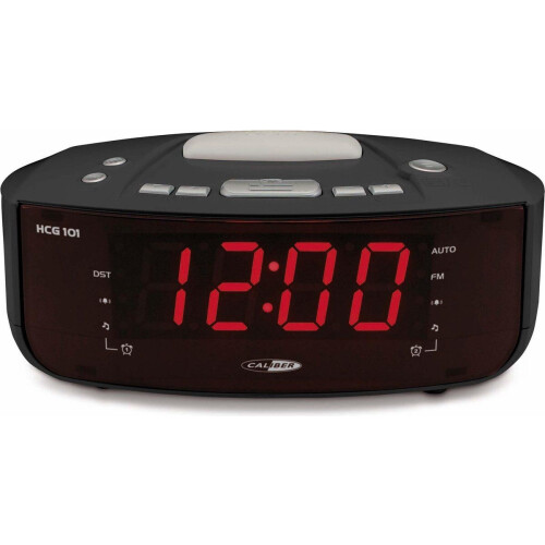 Caliber HCG101 - Wekkerradio - Wake Up Light FM Radio USB Oplader - Zwart