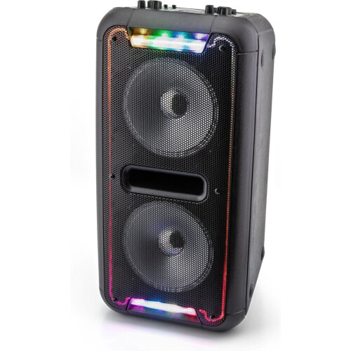 Caliber HPA502BTL - Party Speaker Bluetooth - Karaoke Set met LED verlichting - Zwart Tweedehands