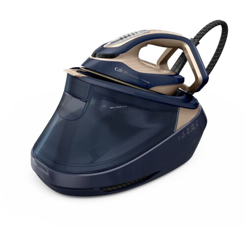 Calor Pro Express Vision Max GV9910C0 - Stoomgenerator 9 bar - 215 g/min continue stoom - 820 g/min stoomboost - Blauw Beige Tweedehands