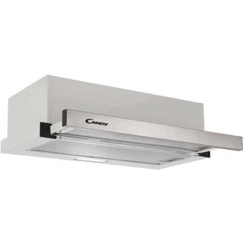Candy CBT6130/3X - Semi inbouw afzuigkap - Aluminium filter LED-verlichting - Energieklasse B