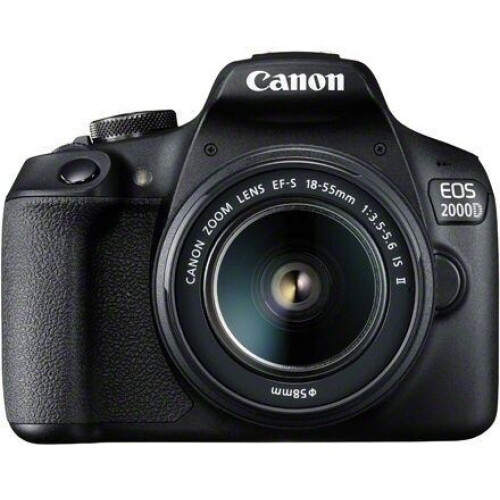Canon EOS 2000D - DSLR camera - 24,1Mpx - 18-55mm f/3.5-5.6 IS II - Zwart Tweedehands