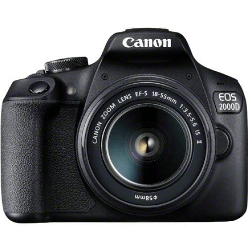 Canon EOS 2000D - DSLR Camera - 24,1Mpx - 18-55mm f/3.5-5.6 - Zwart Tweedehands