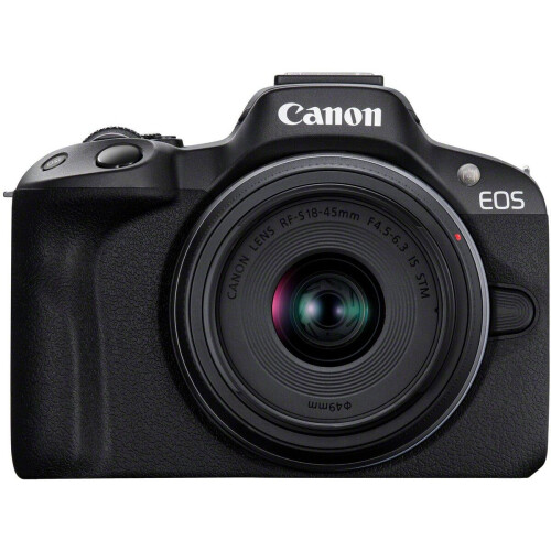 Canon EOS R50 - Systeemcamera - RF-S 18-45mm F4.5-6.3 IS STM - Zwart