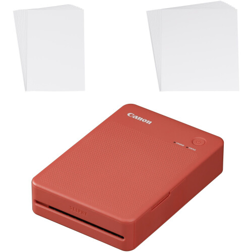 Canon Selphy QX20 - Fotoprinter - Verf-sublimatie 287 x 287 DPI - Rood Tweedehands