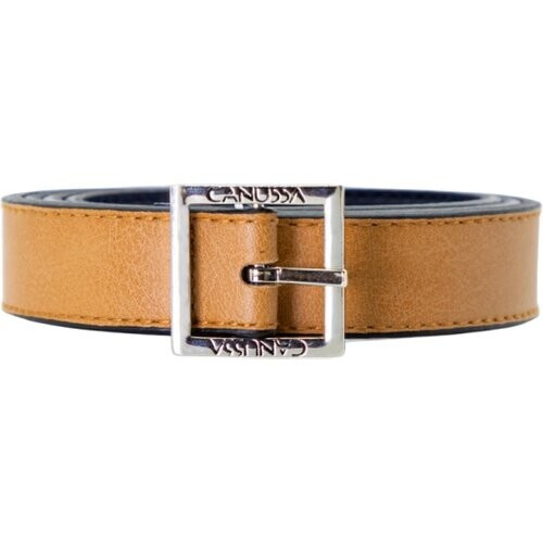 CANUSSA dames vegan Go Riem Omkeerbaar Camel/Blauw Tweedehands