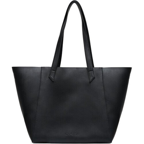 CANUSSA dames vegan Hybride Tote Bag Zwart Tweedehands