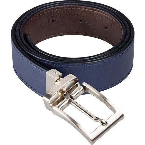 CANUSSA mannen vegan Riem Omkeerbaar Blauw/Bruin Tweedehands