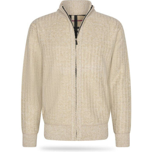 Cappuccino Italia Bounded Jacket - Heren Vest - 100% Polyester - Beige - M Tweedehands