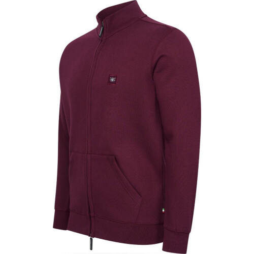 Cappuccino Italia Fleece Zip Jack - Heren Vest - Katoen Polyester - Burgundy - Maat XL Tweedehands